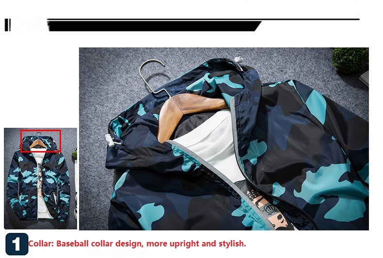 Covrlge Men Jacket Fashion Spring Men Brand Camouflage Jackets Casual Mens Coat Men's Hooded Luminous Zipper Coats MWJ011 - Image 5