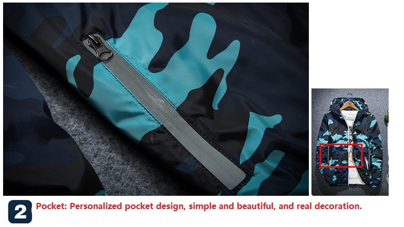 Covrlge Men Jacket Fashion Spring Men Brand Camouflage Jackets Casual Mens Coat Men's Hooded Luminous Zipper Coats MWJ011 - Image 8