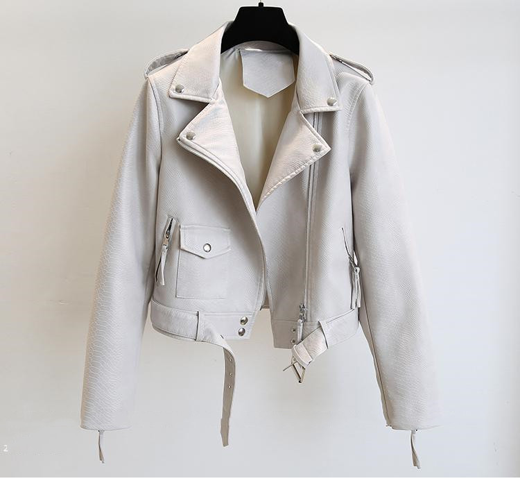 Women's Short Leather Jacket Spring And Autumn - Image 2