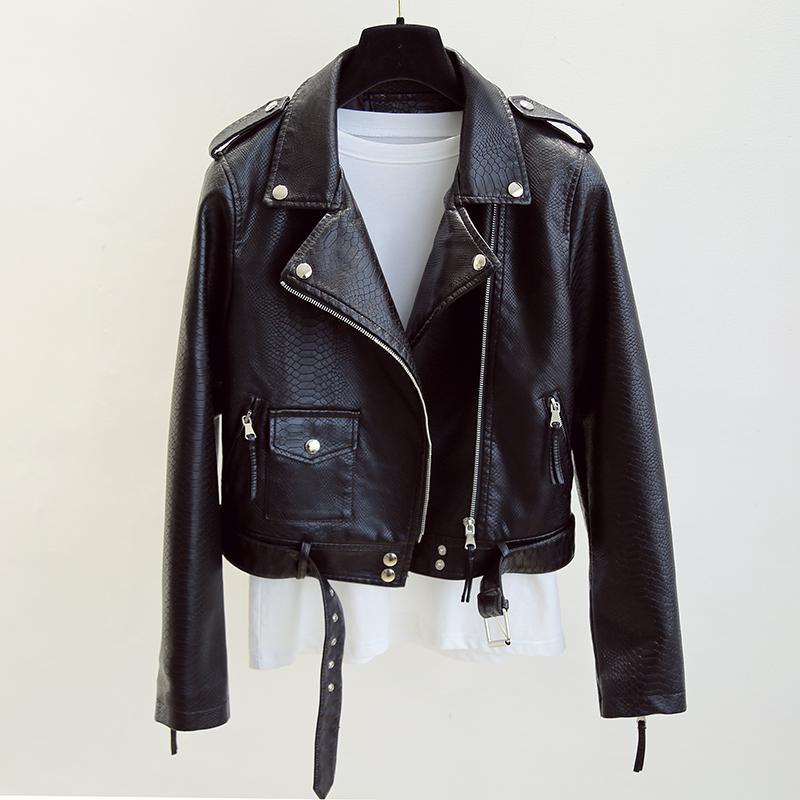Women's Short Leather Jacket Spring And Autumn - Image 7