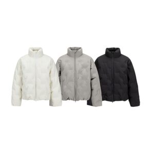 Mens American-style Short White Duck Down Jacket