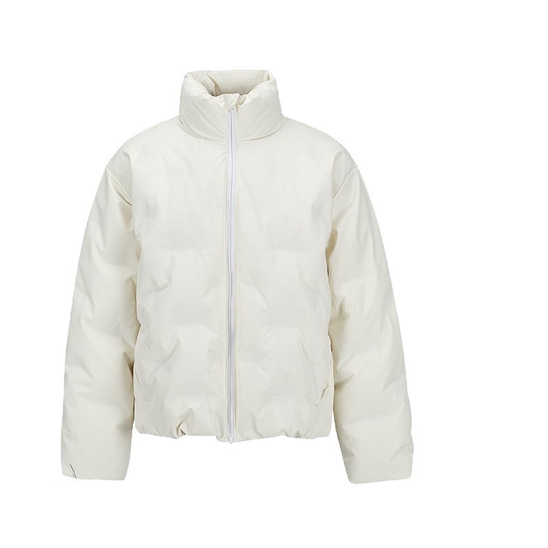 Mens American-style Short White Duck Down Jacket - Image 6
